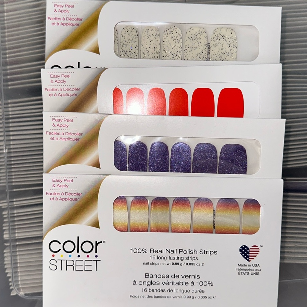 Bundle of 4 different retired colors from Color Street